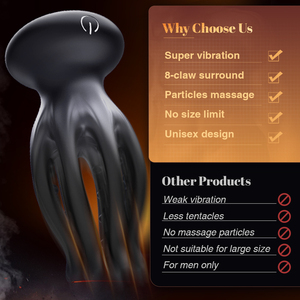 Nouveau style de masturbateur électrique pour homme en forme de pieuvre avec fonction vibrante, dispositif d'entraînement du pénis pour hommes, 10 modes de vibration - Product Image 5
