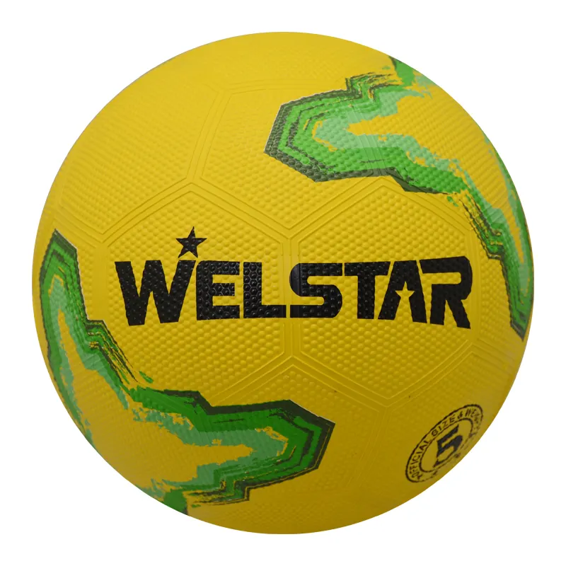 Welstar bola de futebol personalizada, tamanho 5 bola de futebol de borracha tamanho 4 bola de borracha de futebol tamanho 5 4 3