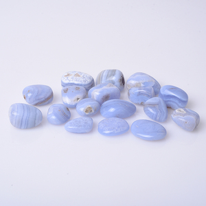 Pierres en <span class=keywords><strong>agate</strong></span> bleue naturelle, 10 pièces, vente en gros, décoration de guérison - Product Image 3