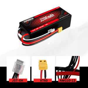 Быстрая доставка RC <span class=keywords><strong>Lipo</strong></span> <span class=keywords><strong>3S</strong></span> 4S 6S 11,1 V 14,8 V 22,2 V 2200mAh 30C 40C 50C 55C 60C литий-полимерный аккумулятор для моделей Heli Plane - Product Image 4