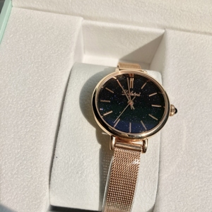 Kinh Doanh thạch anh xem Dark Gold Luxury Antique thời trang Đồng Thủy Tinh quay số phụ nữ và nam giới của đồng hồ đeo tay - Product Image 1