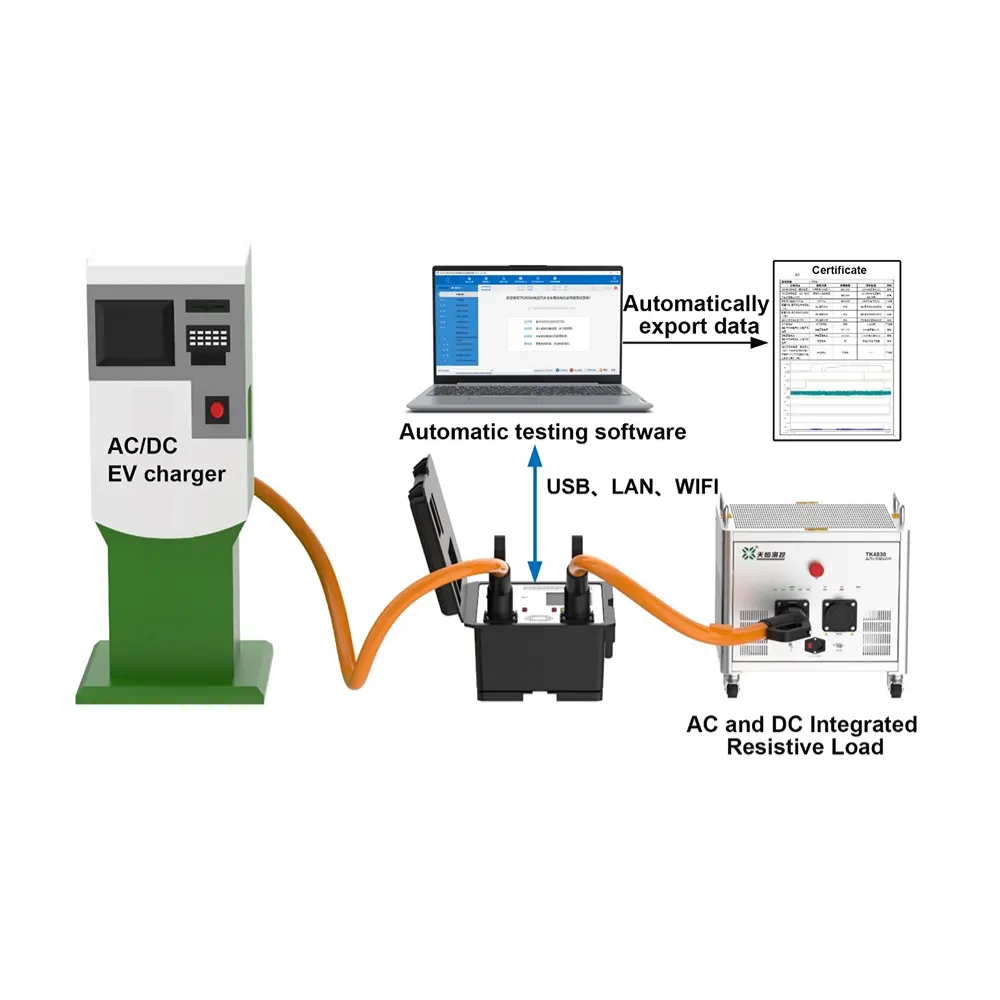 TUNKIA TK4710 ev carregamento station tester ajustável Resistive Load Bank para DC Electric Vehicle Charger Tester