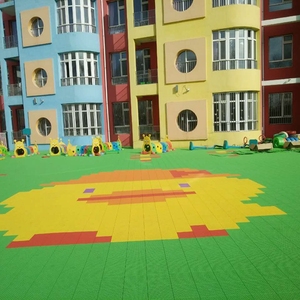 Chất lượng cao mềm PP ngoài trời mẫu giáo sàn nhựa gạch lát sàn cho mẫu giáo/sân chơi trẻ em - Product Image 3