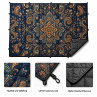 Couverture matelassée isotherme personnalisée, imperméable, pour le camping, les voyages en plein air, la randonnée, les pique-niques, les stades et les festivals