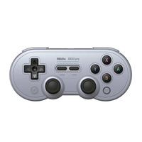 Manette sans fil 8BitDo SN30 Pro Gris avec joysticks à effet Hall, vibration et fonction Turbo pour PC, Steam, Android, Switch