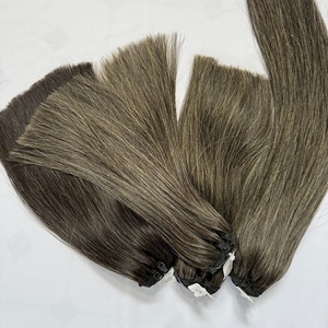 ผมแท้ CDYHAIRVN พรีเมียม ไม่ผ่านการแปรรูป เวอร์จิ้น เนเชอรัล สเตรท 100%  แบบเย็บสองชั้น ซุปเปอร์ดับเบิ้ลดรอน ลดราคา - Product Image 3