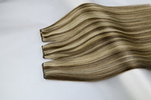 Extensions de cheveux humains balayage 2024, nouveau design, mèches alignées sur les cuticules, cheveux vierges bruts pour les femmes souffrant de perte de cheveux - Product Image 4