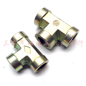 Raccords en T hydrauliques en acier avec filetage interne 1/4, 3/8, 1/2 pouce pour équipement résistant aux hautes températures - Product Image 1