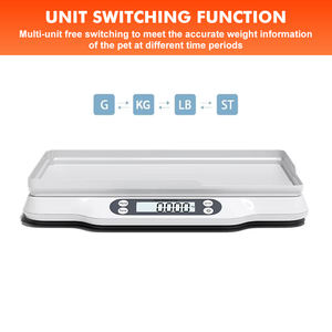 Neue Kleine und Mittelgroße Hunde-Waage für Haushalt 30KG Digitale Elektronische Baby- und Haustier-Waage Tiergewichtswaage - Product Image 2