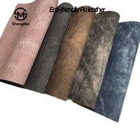 Tissu en similicuir PU imitation denim délavé, directement de l'usine, 1 mm, résistant à l'abrasion, pour sacs, chaussures, boîtes à bijoux, étuis de téléphone