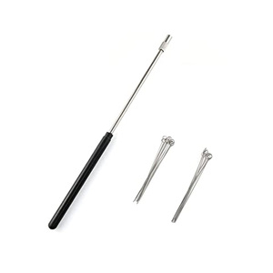 Copper Nickel Plated Inoculation Rod 22cm With Loop For Bacterial Culture <b>Lab</b> Use - Product Image 1