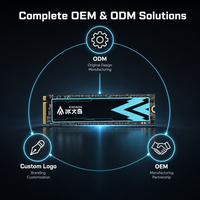 خدمة OEM/ODM لمحركات أقراص الحالة الصلبة الداخلية M.2 NVMe SSD 2280 PCIe 3.0 بسعة 1 تيرابايت و2 تيرابايت مع شعار مخصص لمصنعي أجهزة الكمبيوتر