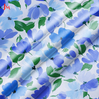 Rouleau de tissu en satin de coton et élasthanne imprimé numériquement personnalisé de haute qualité JM pour robes féminines