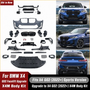 Kit de carrosserie complet (pare-chocs avant et arrière) style M Sport X4M avec calandre pour BMW X4 G02 <span class=keywords><strong>2021</strong></span>+ - Kit de conversion - Vente en gros - Product Image 2
