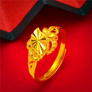Anello a Stella in Ottone Placcato Oro YL all'Ingrosso per Uomo e Donna, Stile Matrimonio, Benedizione e Fortuna - Product Image 3