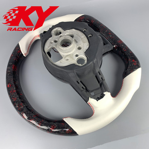 Volante Deportivo Personalizado de Fibra de Carbono Forjado con LED e Indicador de RPM para Volkswagen Mk7 MK7.5 MK6 MK8 GTI Polo GTS R Golf 7 GTD Tiguan Scirocco GTS - Product Image 3