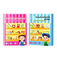 Juguetes Educativos Hechos a Mano con Temática de Snacks, Kit de Manualidades 3D de Recorte de Papel, Juego de Simulación para Niños y Niñas
