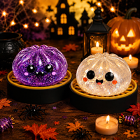 Jouet Squishy Halloween en forme de boule, doux, à remontée lente, anti-stress, sensoriel, mignon, en forme de citrouille, nouveauté, cadeau de fête