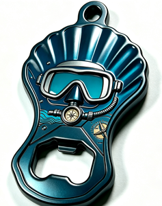 Custom Zinc Alloy Bottle Opener Enamel Beer Cap Remover Diving Goggle Shape Promotional <b>Bar</b> <b>Tool</b> - Product Image 3