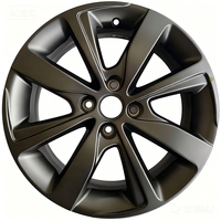 Rines de Aleación de Aluminio Negro Semibrillante de 16 Pulgadas y Múltiples Radios, ET40 PCD 4*100, Alto Rendimiento, Nuevos para Autos de Pasajeros, Compatibles con BYD Atto 3
