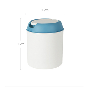 Tabletop Waste Paper Basket Dustbin Small Waste Bin <strong>With</strong> <strong>Lid</strong> Garbage Case Plastic <strong>Mini</strong> Desktop <strong>Trash</strong> <strong>Can</strong> - Product Image 6