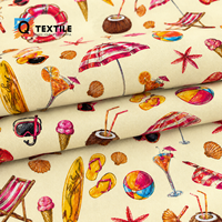 TIDAK ADA MOQ Cetak Digital Kustom Kain Poplin Katun 100% 110 GSM Organik Lembut Tenun untuk Pakaian Fashion Kemeja