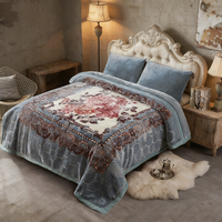 Couverture en Raschel Minky double épaisseur super douce de style coréen Abime, taille Queen, 4 kg, fabriquée sur mesure en Chine