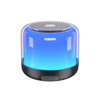 Haut-parleur Bluetooth 5.3 portable étanche avec lumière RGB 360° °   Mini haut-parleur sans fil à son surround pour fêtes en plein air