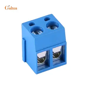 GT300R-bloque de terminales para sistema de iluminación de seguridad para el hogar, 5,0mm, 300V, azul, PCB, protector de cable, inalámbrico