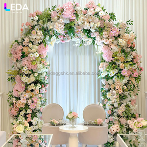 Arco de Hortensias Rosadas Artificiales para Decoración de Bodas y Eventos LEDA, Nuevo, para Interiores y Exteriores, Jardín - Product Image 4