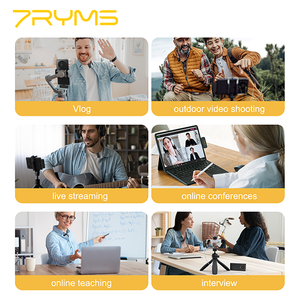 7RYMS <span class=keywords><strong>Rimo</strong></span> S1 Kabelloses Kondensator-Konferenzmikrofon für Smartphones und Computer - Omnidirektionale Geräuschunterdrückung 1 Jahr - Product Image 6