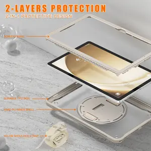 Custodia trasparente per Tablet in TPU sottile per Samsung Galaxy Tab A9 Plus custodia con cavalletto e tracolla