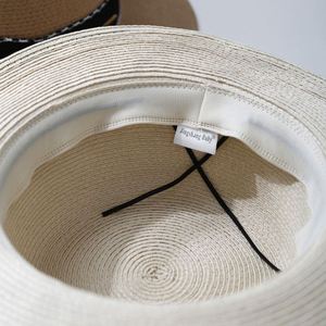 Korean Style Flat Top <b>Straw</b> <b>Hat</b> for Women Spring Summer Bow Strap Seaside Holiday Beach Casual Sun <b>Hats</b> Fashion <b>Boater</b> <b>Hat</b> - Product Image 5