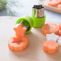 9-delige plastic groente- en fruitsnijder, salade- en koekjesdecoratie voor kinderen, voor bakken