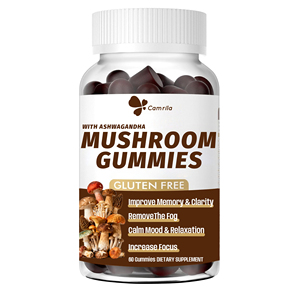 Suplemento de Gomitas de Ashwagandha y Hongos con Etiqueta Privada Personalizada para Mayor Claridad, Concentración y Mejora de la Memoria e Inmunidad - Product Image 1