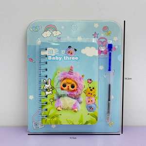 A7 Carnet de notes pour étudiants Page couleur Ligne horizontale Stylo École primaire Classe Leçon Préparation Livre mémo Salle de classe - Product Image 2