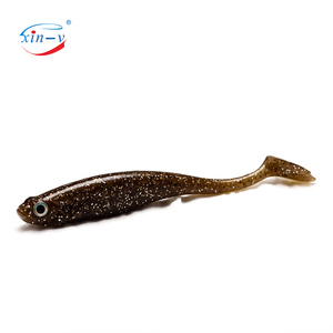 XINV Ttail pesca señuelo suave molde silicona plomo bloque pesca señuelo Real pato 110mm 7,3G americano importado señuelo suave - Product Image 2
