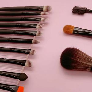 Ensemble de 21 pinceaux de maquillage en nylon noir mat à manche long, pour le visage, le correcteur, les sourcils, l'eye-liner, le crayon, kit d'outils de beauté - Product Image 4
