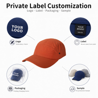 Casquette de camping légère en nylon à 5 panneaux avec séchage rapide pour la randonnée en plein air
