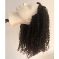Mannequin de tête d'entraînement de cheveux humains bouclés pour femmes pour la coupe de cheveux et le style pour le tressage et le modelage