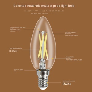 หลอดไฟ LED แรงดันต่ำ AC220V ขั้ว E27 6000K 2400lm 85lm/W พร้อมรีโมทคอนโทรล ตัวหลอดทำจากแก้ว อายุการใช้งาน 50000 ชั่วโมง สำหรับใช้ในที่อยู่อาศัย - Product Image 2
