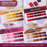 Vernis à ongles liquide professionnel français, marque privée, sans HEMA, collection de vernis gel 12 couleurs, gel UV LED à retirer par trempage pour salon de manucure