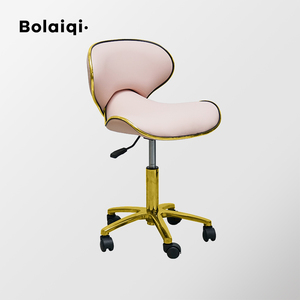 BOLAIQI Juego Completo de Muebles para Salón de Belleza en Oro Rosa con Unidades de Lavado y Silla de Champú para Talleres y Salones de Belleza - Product Image 4