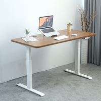 Table électrique réglable à double moteur personnalisée, bureau réglable en hauteur sur 2 à 4 niveaux pour la maison et le bureau