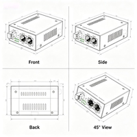Convertisseur de média fibre optique Black Signal Fire LC 20 KM pour scénarios à grande échelle dans les centres de données, les écoles, les hôpitaux, certifié CCC, port SC