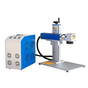 Máquina de impresión láser para logotipos, máquina de marcado láser de fibra de 20w, 30w, 50w, fuente raycus