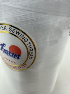 Fil de polyester 60/2 de 30 000 yards |   Cône géant avec noyau en plastique bleu de 6 pouces |   Couture ultra-longue durée pour une production massive - Product Image 4