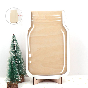 Retour à l'école pour enfants Cadeau de Noël personnalisé directement en usine Tableau des corvées en bois acrylique avec pot de récompense vierge Design Art déco - Product Image 2