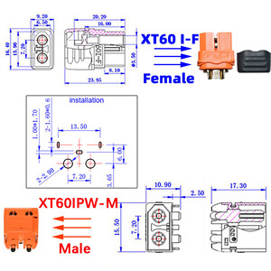 공장 직판 XT60i 암-수 어댑터 연장 케이블 12AWG 300V 주석 도금 구리선, 태양광 휴대용 발전소용 - Product Image 4