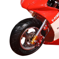 Mini-moto 49cc pour enfants, deux temps, refroidie par air, essence, style course, moto à deux roues